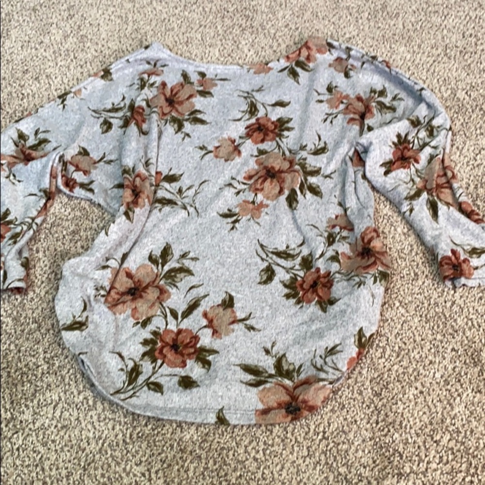 Grey floral